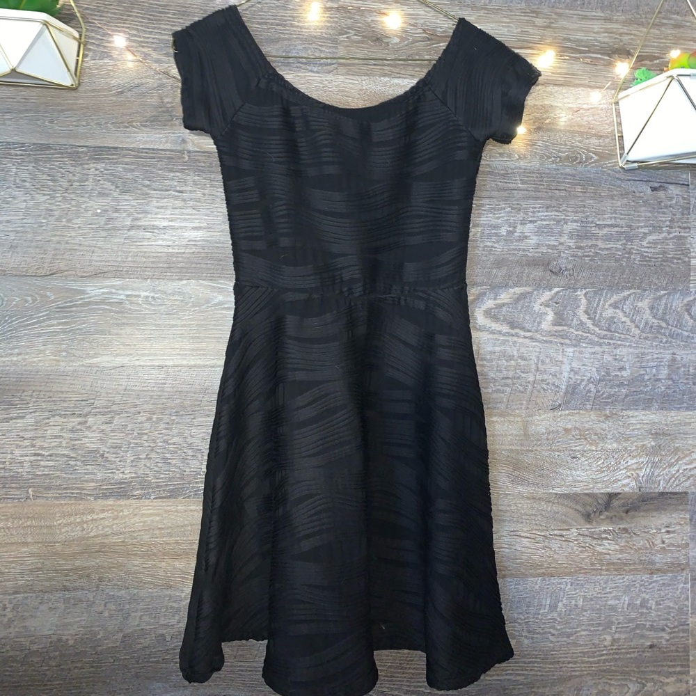 Forever 21 black mini skater dress